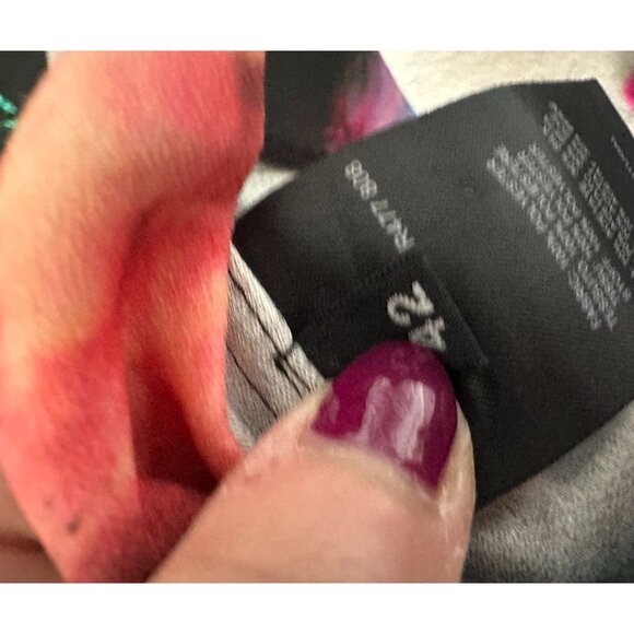 PAUL SMITH Black Label Floral Blur Short Sleeve Shift Dress Size 42 US XL - Picture 8 of 10